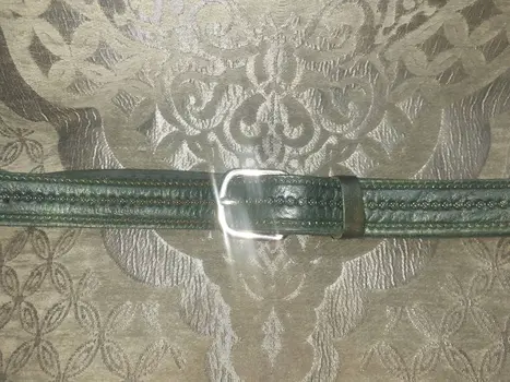 Cinturón doble trenza combinada