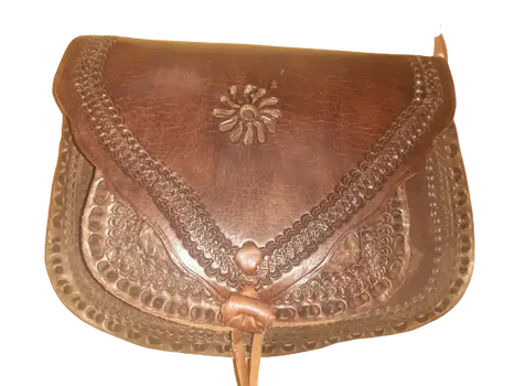 Bolso Triangular vacuno mediano