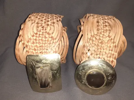 Cinturón de chapa mujer ancho