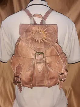 Mochila Fez doble bolsillo mediano con sol