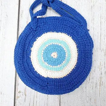 Bolso redondo de ganchillo