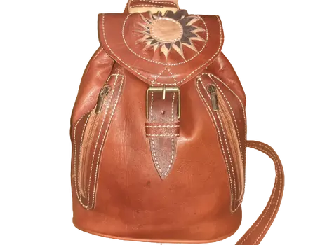 Mochila Fez doble bolsillo pequeña cremallera sol