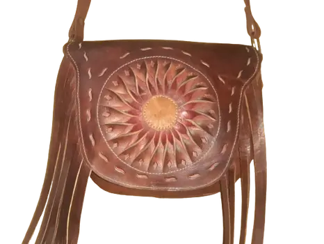 Bolso Vacuno sol flecos