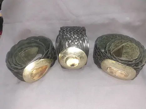 Cinturón de chapa mujer ancho