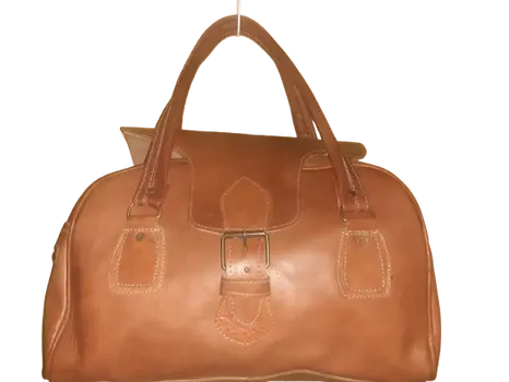 Bolso de viaje Vacuno de Fez de 2 asas Mediano