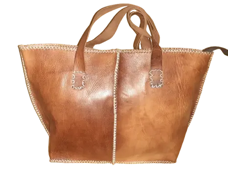 Bolso Mujer vacuno hilo Blanco L
