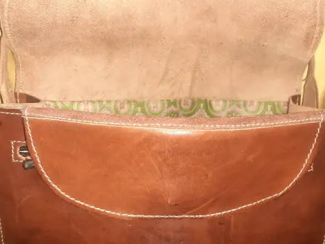 Bolso rectangular cuero fez