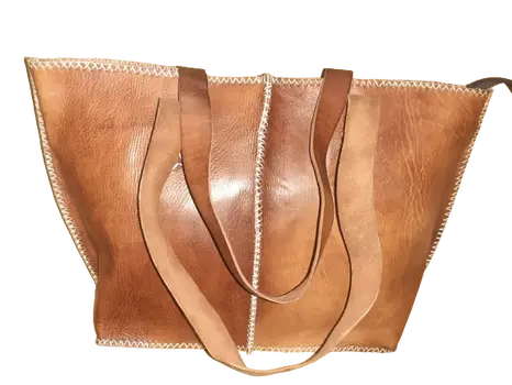 Bolso Mujer vacuno hilo Blanco L