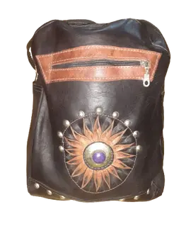 Mochila colegial sol piedra de colores