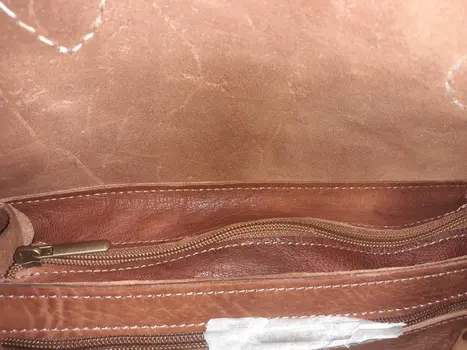 Bolso rectangular  vacuno doble automático