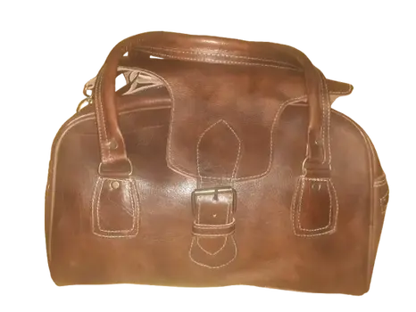 Bolso de viaje Vacuno de Fez de 2 asas Mediano