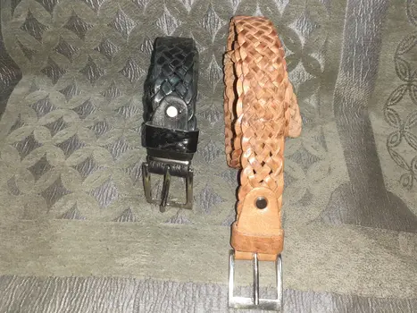 Cinturón de trenza fino