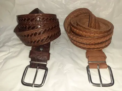 Cinturon hombre doble trenza