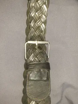 Cinturon  negro de trenza