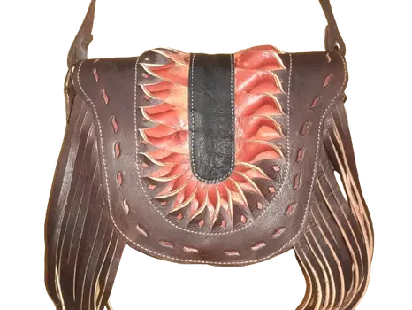 Bolso Vacuno sol flecos
