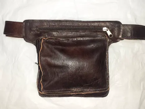Riñonera de acordeon de 3 cremalleras