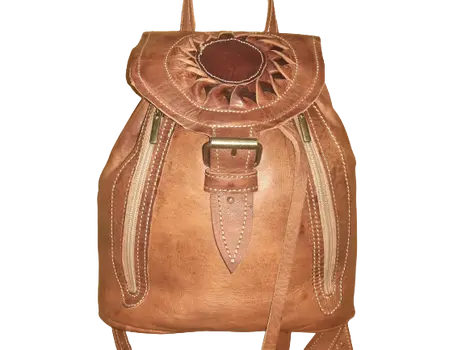 Mochila Fez doble bolsillo pequeña cremallera sol