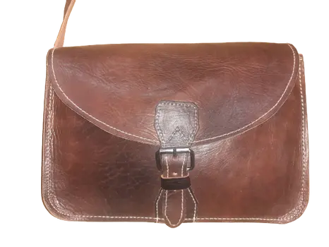 Bolso rectangular cuero fez