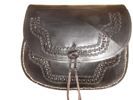 Bolso redondo mujer borde