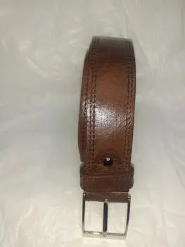 Cinturón hombre liso doble hilo