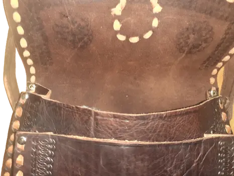 Bolso trapecio Mediano cuero