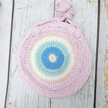 Bolso redondo de ganchillo