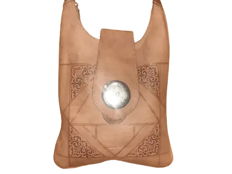 Bolso Plano de mujer con chapa o labrado