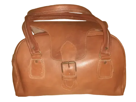 Bolso de viaje Vacuno de Fez de 2 asas Mediano