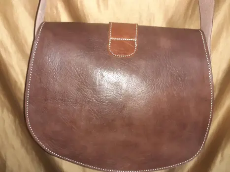 Bolso redondo Iman Fez combinado/doble color. Tamaño Grande