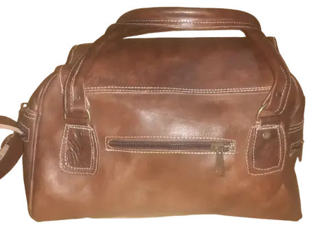 Bolso de viaje Vacuno de Fez de 2 asas Mediano