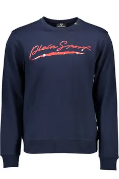 PLEIN SPORT SWEATSHIRT WITHOUT ZIP MAN BLUE