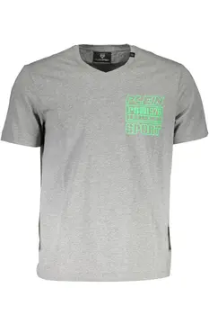 PLEIN SPORT MEN'S SHORT SLEEVE T-SHIRT GRAY