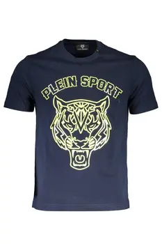 PLEIN SPORT MEN'S SHORT SLEEVE T-SHIRT BLUE