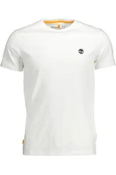 TIMBERLAND WHITE MEN'S SHORT SLEEVE T-SHIRT