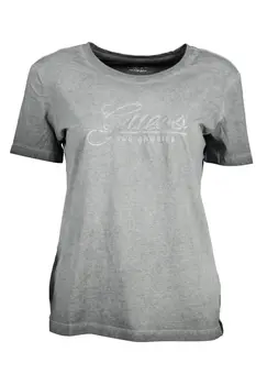 GUESS JEANS WOMEN'S SHORT SLEEVE T-SHIRT BLACK