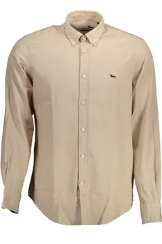 HARMONT & BLAINE MEN'S BEIGE LONG SLEEVE SHIRT