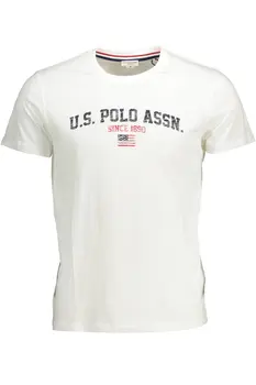 US POLO SHORT SLEEVE T-SHIRT MAN WHITE