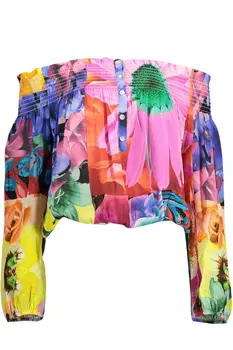DESIGUAL WOMEN'S LONG SLEEVE T-SHIRT PINK
