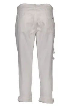 GUESS JEANS JEANS DENIM WOMAN WHITE