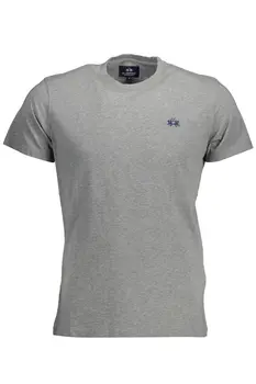 LA MARTINA MEN'S SHORT SLEEVE T-SHIRT GRAY