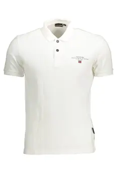 NAPAPIJRI POLO SHORT SLEEVE MAN WHITE