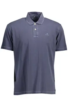 GANT SHORT SLEEVE POLO SHIRT MAN BLUE
