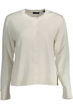 GANT CARDIGAN WOMAN WHITE