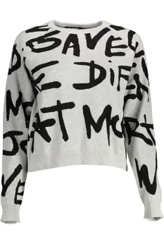 DESIGUAL WOMEN'S GRAY SWEATER