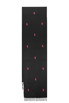 RALPH LAUREN MEN'S BLACK SCARF