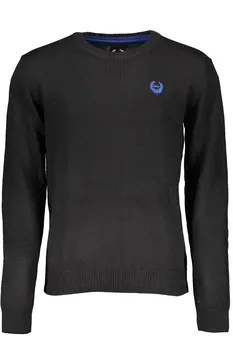 GIAN MARCO VENTURI MEN'S BLACK SWEATER
