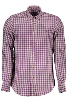 HARMONT & BLAINE MEN'S LONG SLEEVE SHIRT PURPLE
