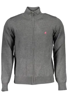 US GRAND POLO MEN'S GRAY CARDIGAN