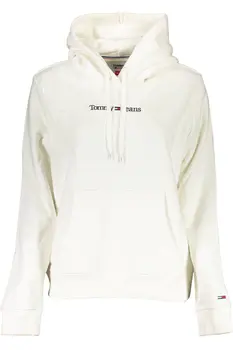 TOMMY HILFIGER WOMEN'S WHITE SWEATSHIRT WITHOUT ZIP