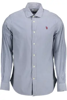 US POLO SHIRT LONG SLEEVE MAN BLUE